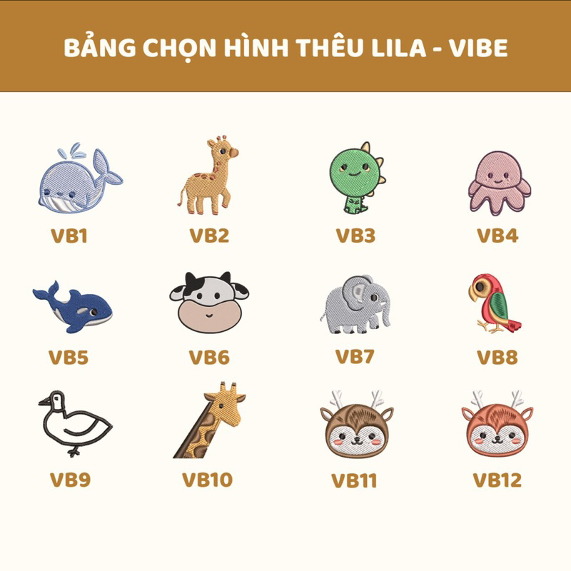 (Chỉ bán kèm áo) Thêu thêm hình có sẵn