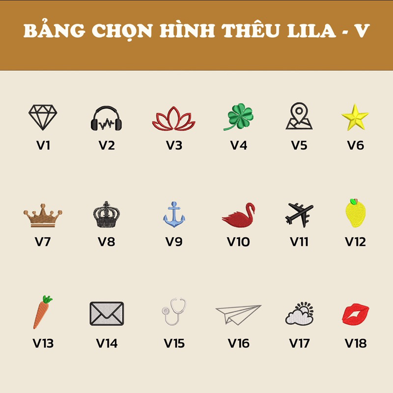 (Chỉ bán kèm áo) Thêu thêm hình có sẵn