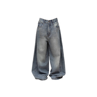 HYPNOTISM | PLEATED WIDE JEANS - Quần jeans xếp ly ống rộng thời trang