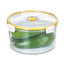Bộ 3 hộp thực phẩm tròn Hokori 6558, Hộp đựng thực phẩm Việt Nhật cao cấp