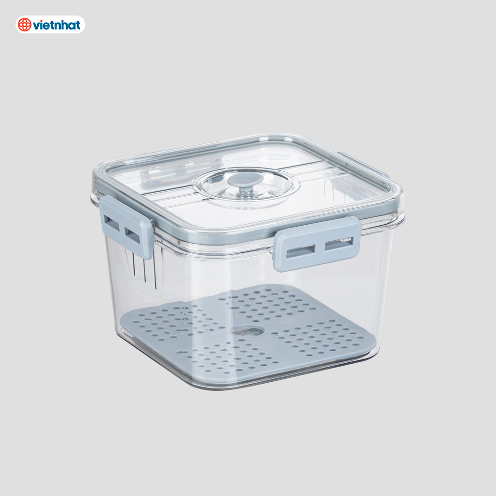 Bộ 3 Hộp thực phẩm vuông Hokori 6559, Hộp đựng thực phẩm tiện dụng Việt Nhật cao cấp