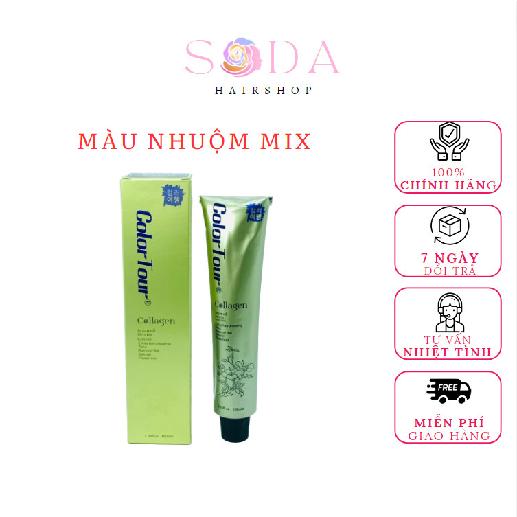 Thuốc Nhuộm Tóc Color Tour Collagen 100ML (MÀU NHUỘM MIX) | Shopee Việt Nam