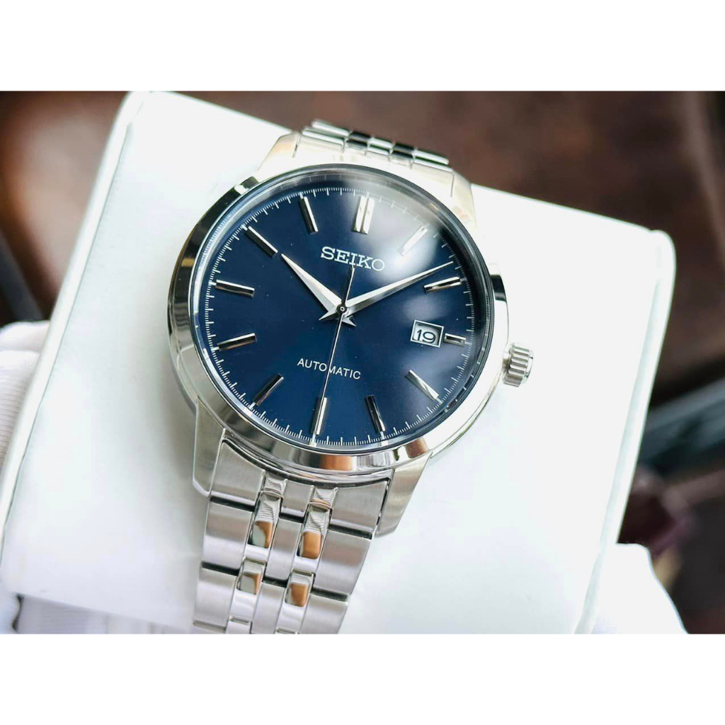 Seiko SRPH87K1 Orologio Da Uomo Analogico: Design Classico Con Cinturino In Acciaio Argento E Movimento Automatico