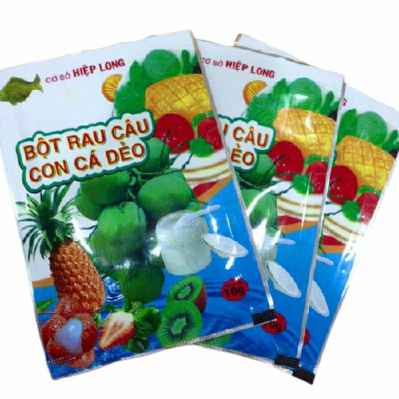 (Hộp 12 gói)  Bột rau dẻo câu Hiệp Long (10gr)