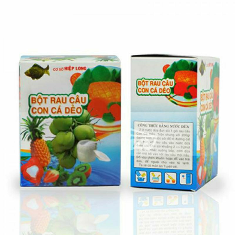 (Hộp 12 gói)  Bột rau dẻo câu Hiệp Long (10gr)