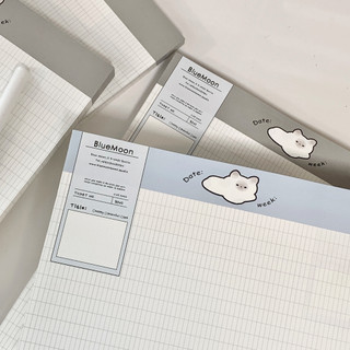 Tập giấy note, sổ tay học từ vựng, ghi chép 2 mặt size B5 BlueMoon dày 120gsm không lem mực