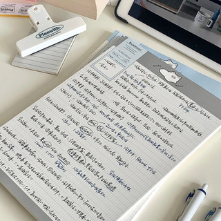 Tập giấy note, sổ tay học từ vựng, ghi chép 2 mặt size B5 BlueMoon dày 120gsm không lem mực