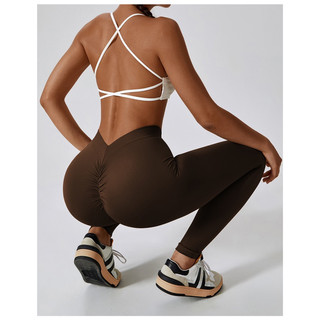 Quần thể thao nữ tập gym,yoga thiết kế chun mông mới dệt kim mịn mát( mã quan116)