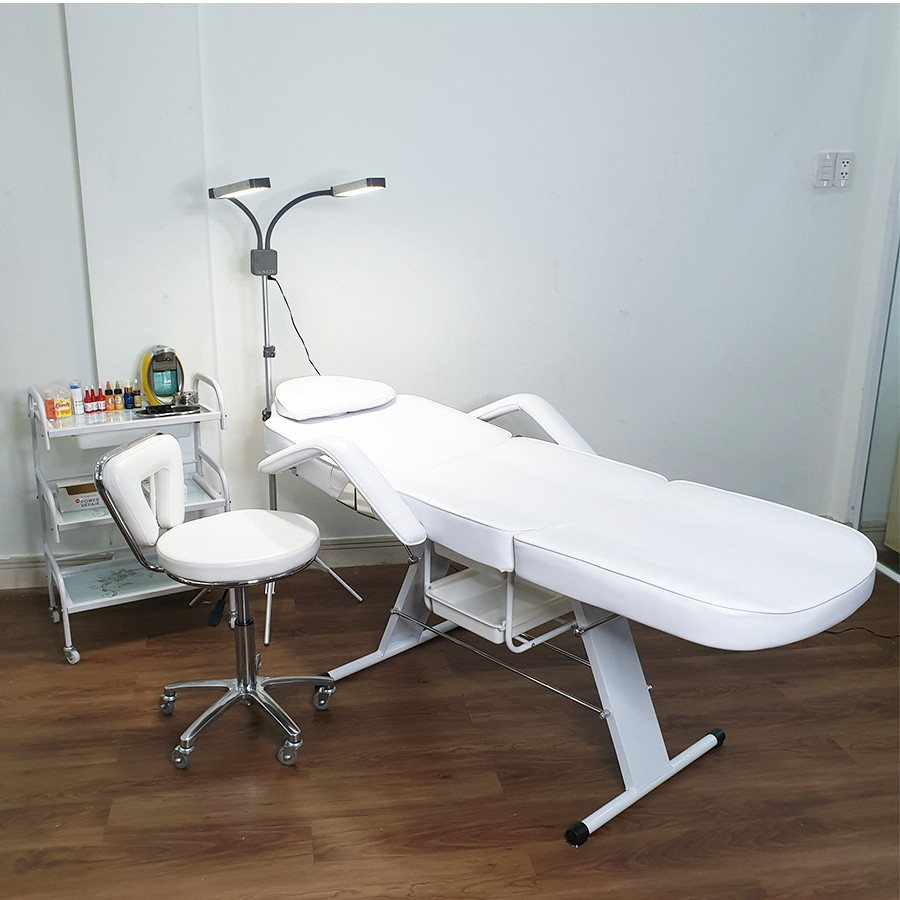 Giường Tiêm Filler Luxury, Giường Phun Xăm, Giường Spa Nhập Khẩu Kiểu Dáng Hiện Đại, Da Bọc Đệm Mút Êm Ái