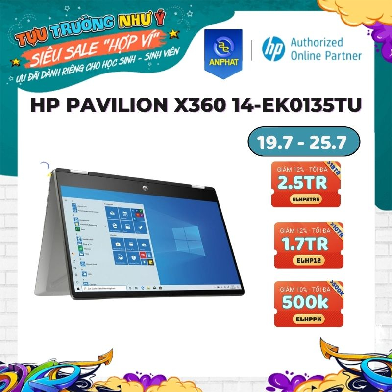 Laptop HP Pavilion X360 14-ek0135TU ( i5-1235U 14 inch FHD Touch)