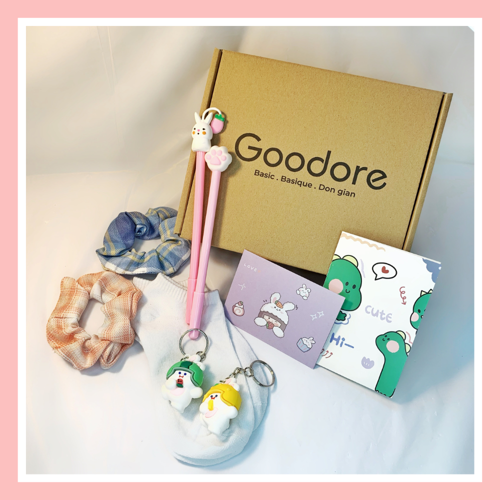 [PHỤ KIỆN] Set phụ kiện cute 4 món khi mua cùng áo thun unisex nam nữ của Goodore Bộ sưu tập