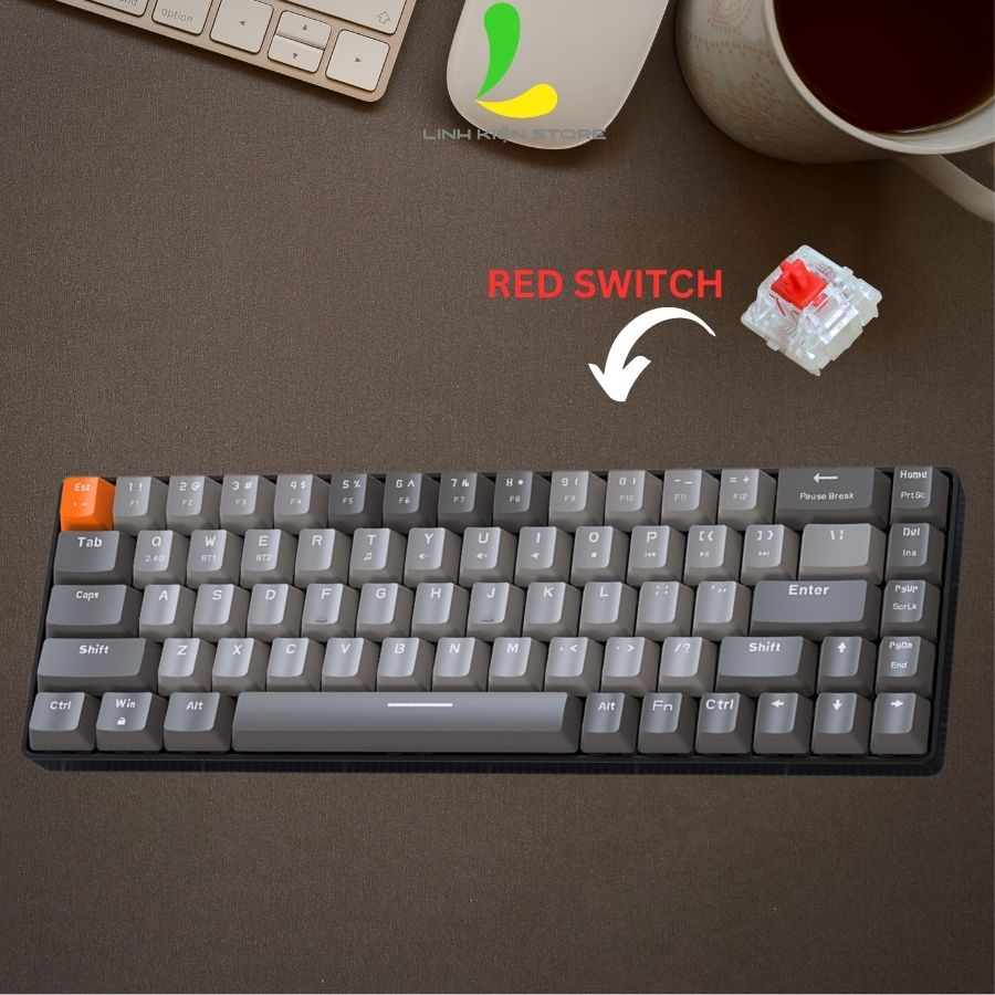 Bàn phím cơ ZIYOULANG K68 cao cấp - Phím cơ gaming 68 phím trục cơ kết ...