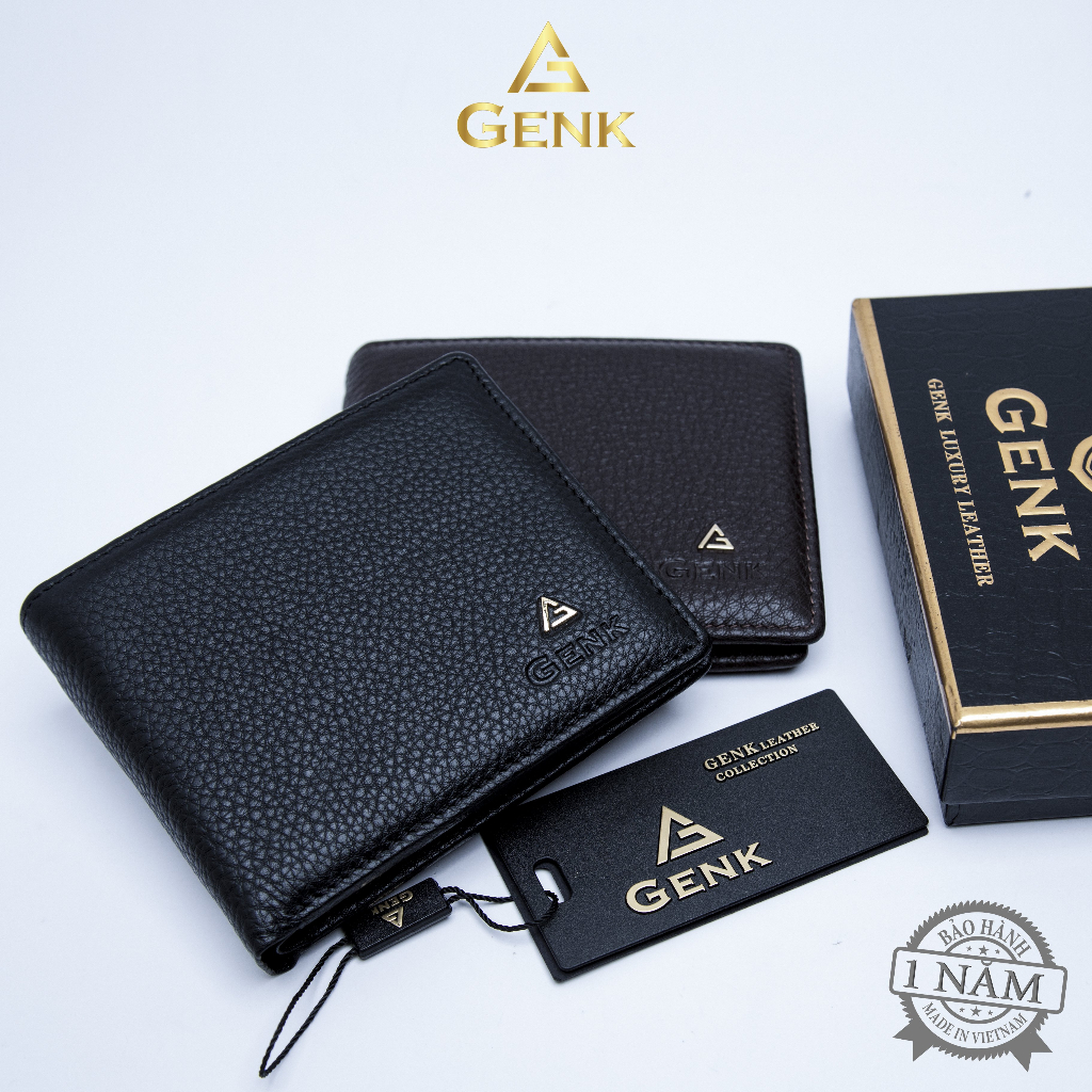 [ Khắc Tên ] Ví Da Nappa Nam Cao Cấp Genk – GBLux03