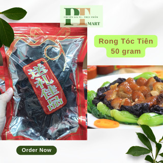 Tóc tiên gói 50g (rong mái chèo, rong sợi khô). Dùng nấu súp, giò heo tóc tiên, gà hầm tóc tiên, nấu đồ chay