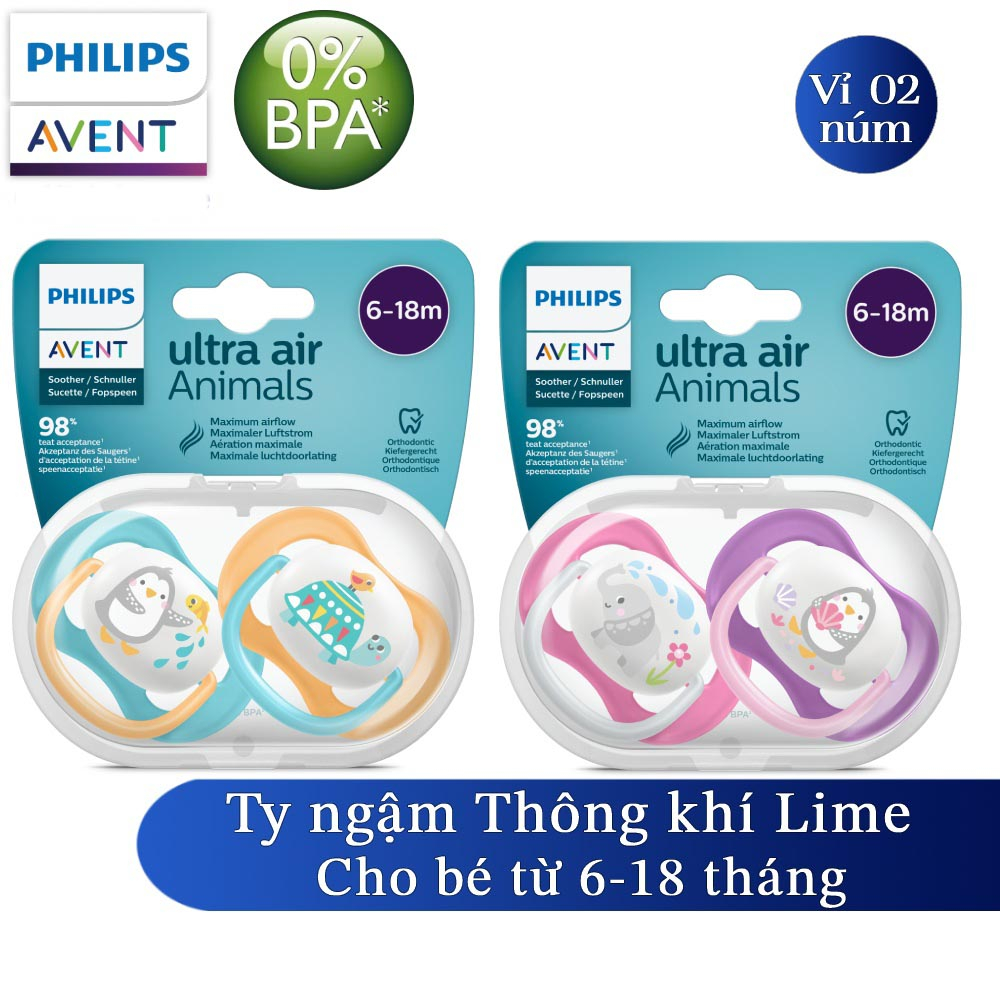 Ảnh Philips Avent núm ty ngậm thông khí 0-6 tháng SCF080/05 SCF080/06, 6-18 tháng SCF080/07 SCF080/08 2