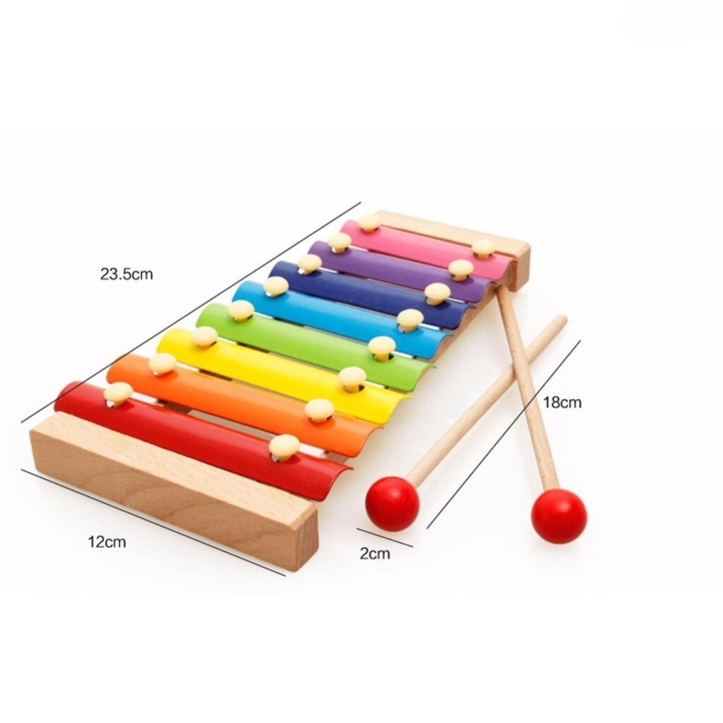Đàn Gõ 8 Quãng Nhạc cụ Đàn Gõ Xylophone 8 Thanh Cho Bé Đồ Chơi Nhạc Cụ - Đồ Chơi Cho Bé PUKAPI