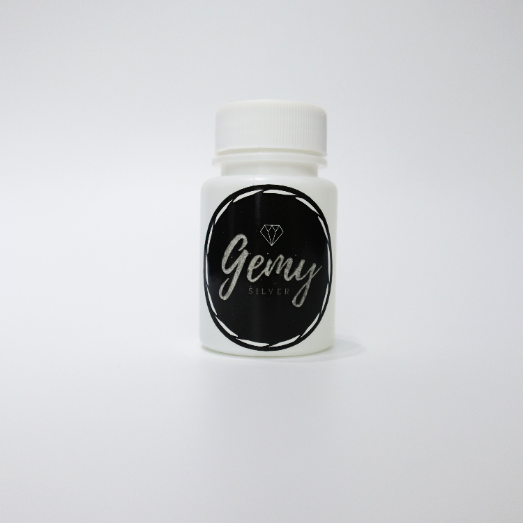Set nước rửa bạc GEMY 40ml, dung dịch cốc nhựa kẹp gắp que làm sáng khăn lau vệ sinh bảo quản trang sức