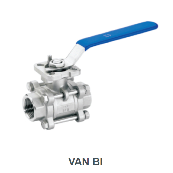 Van bi 3PC (van bi 3 thân) đủ size DN15-DN50