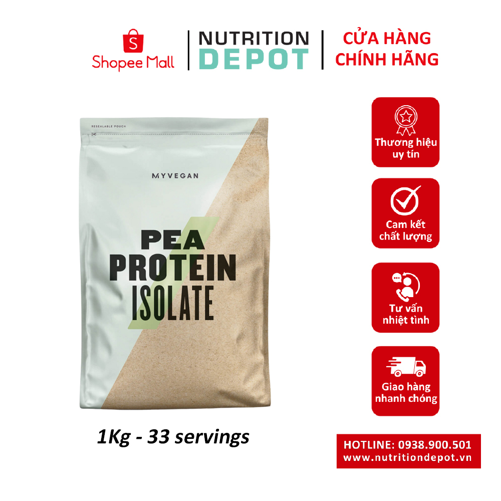 Bột Pea Protein Isolate Myprotein Sữa bổ sung đạm dành cho người ăn