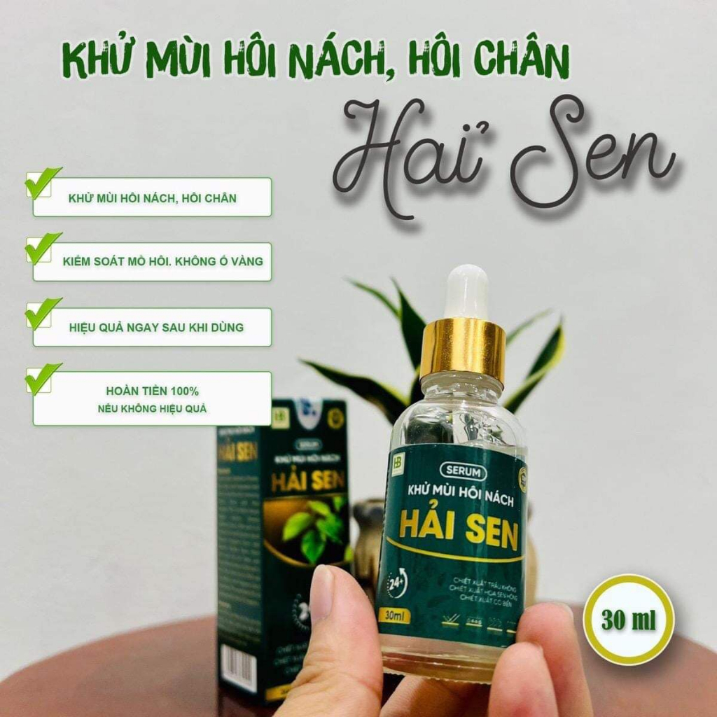 Xịt Khử Mùi Hôi Nách Hải Sen Giúp Ngăn Đổ Mồi Hôi,Khử Mùi Cơ Thể,Mùi Hôi Nách,Hôi Chân Mùi Hương Dịu Nhẹ