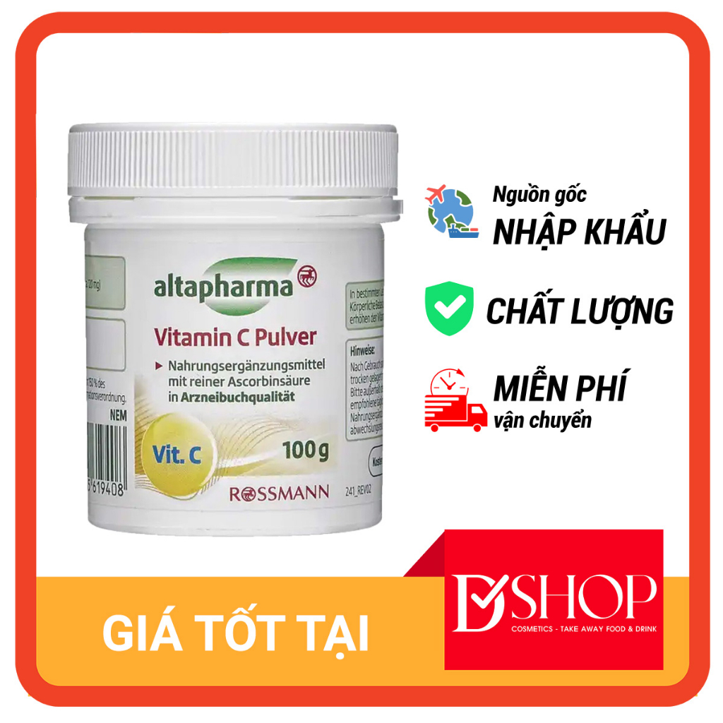 Bột vitamin C Altapharma (hộp 100g) | Shopee Việt Nam
