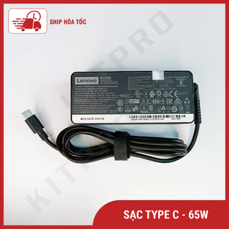 Sạc Laptop Type C 65W Cục Sạc Cho Laptop Lenovo Dell Acer Asus HP Xiaomi Huawei Sạc Type C Đa Năng 20V 3.25A 5V 9V 15V