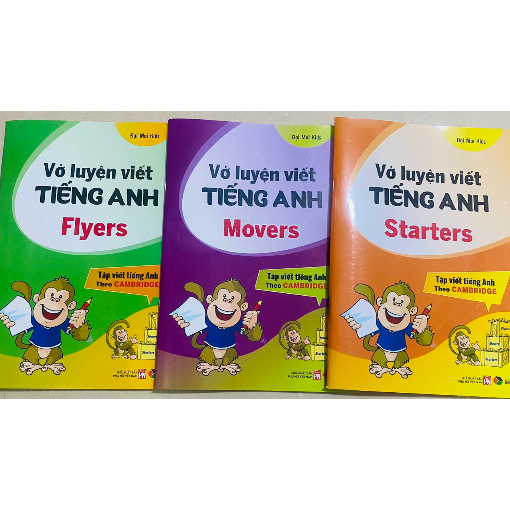 Ảnh Sách - Vở Luyện Viết Tiếng Anh Starter, Flayer,Mover - Tập viết tiếng anhtheo Cambridge 2