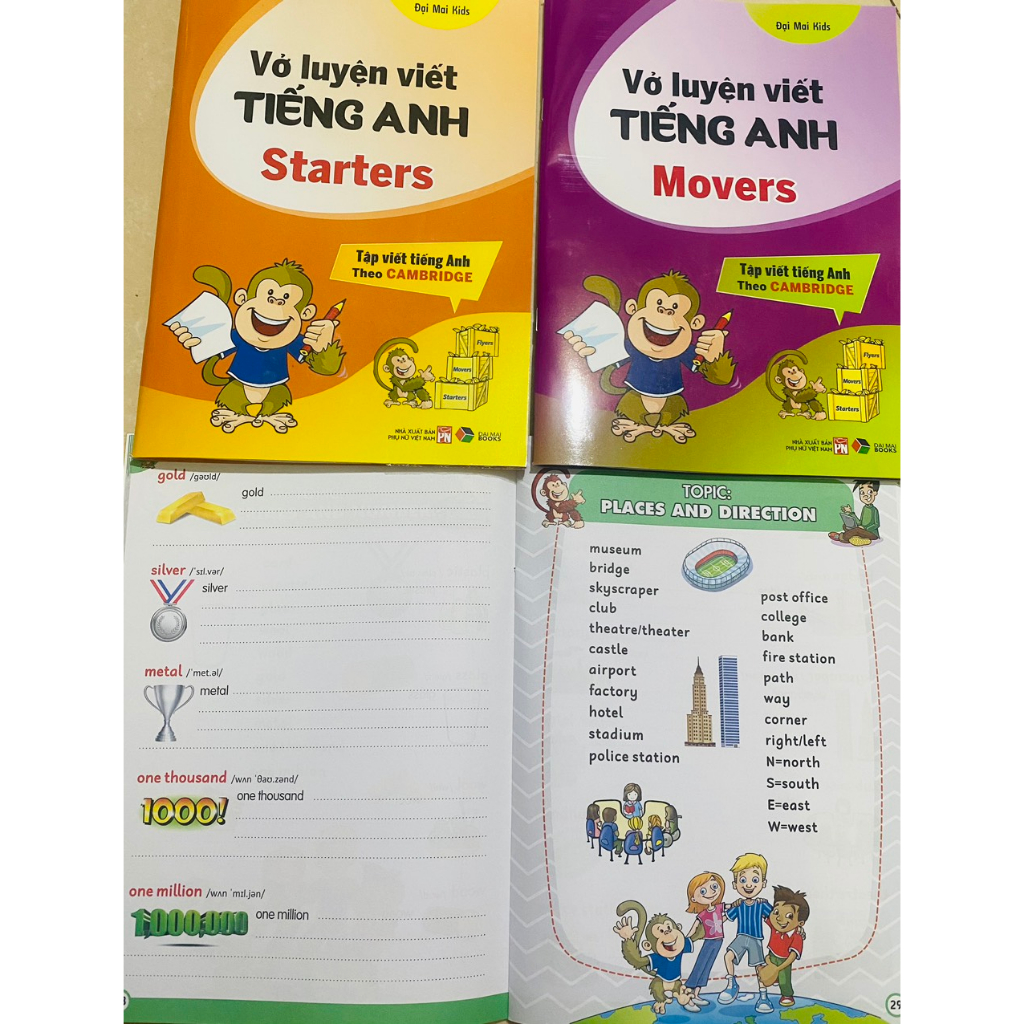 Ảnh Sách - Vở Luyện Viết Tiếng Anh Starter, Flayer,Mover - Tập viết tiếng anhtheo Cambridge 4