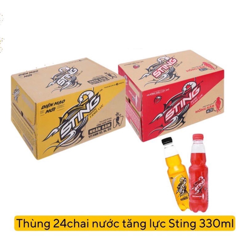 Nước tăng lực sting đỏ và sting vàng | Shopee Việt Nam