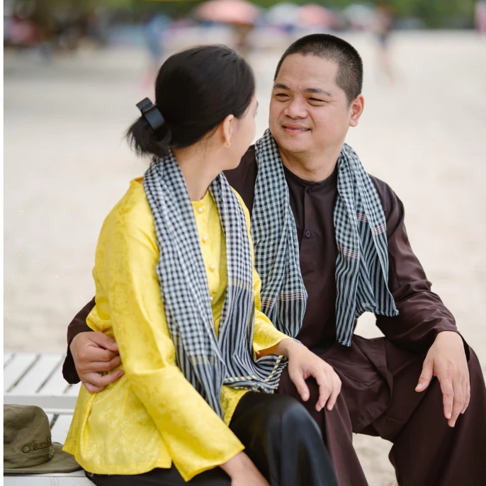 Bộ áo bà ba gấm Tím/vàng cúc/xanh lá/ Đỏ tươi- Có bộ bà ba Bigsize- may sỉ bà ba toàn quốc - May bộ bà ba theo yêu cầu