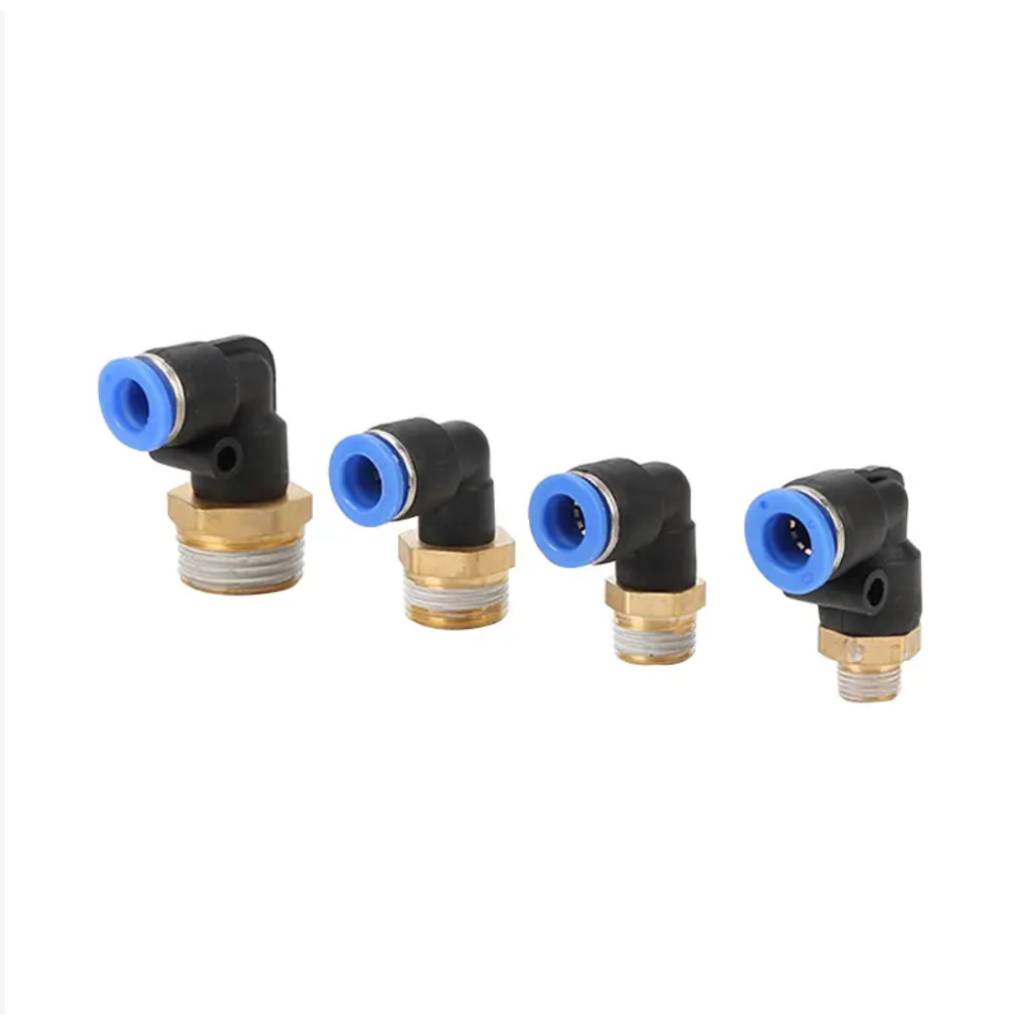 Co nối góc ống phun sương - Cút nối gốc ống ren ngoài - Co ống góc L 90 - co ống khí nén PL