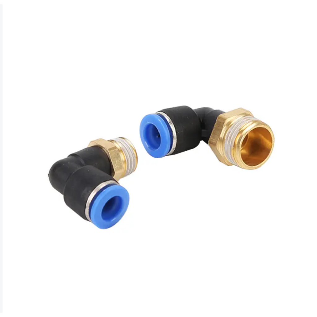 Co nối góc ống phun sương - Cút nối gốc ống ren ngoài - Co ống góc L 90 - co ống khí nén PL