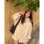 Áo Sơ Mi Nhung Tăm Học Sinh Form Rộng Unisex Oversize