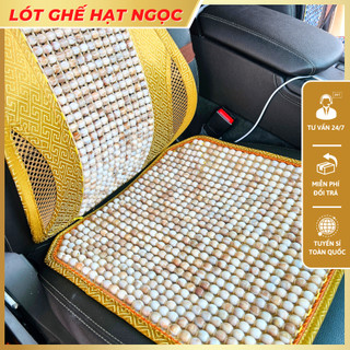 Lót ghế ô tô Hạt ngọc dùng cho các loại xe, hạt ngọc được kết với nhau bằng dây dù