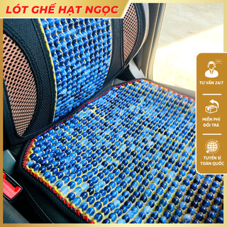 Lót ghế ô tô Hạt ngọc dùng cho các loại xe, hạt ngọc được kết với nhau bằng dây dù