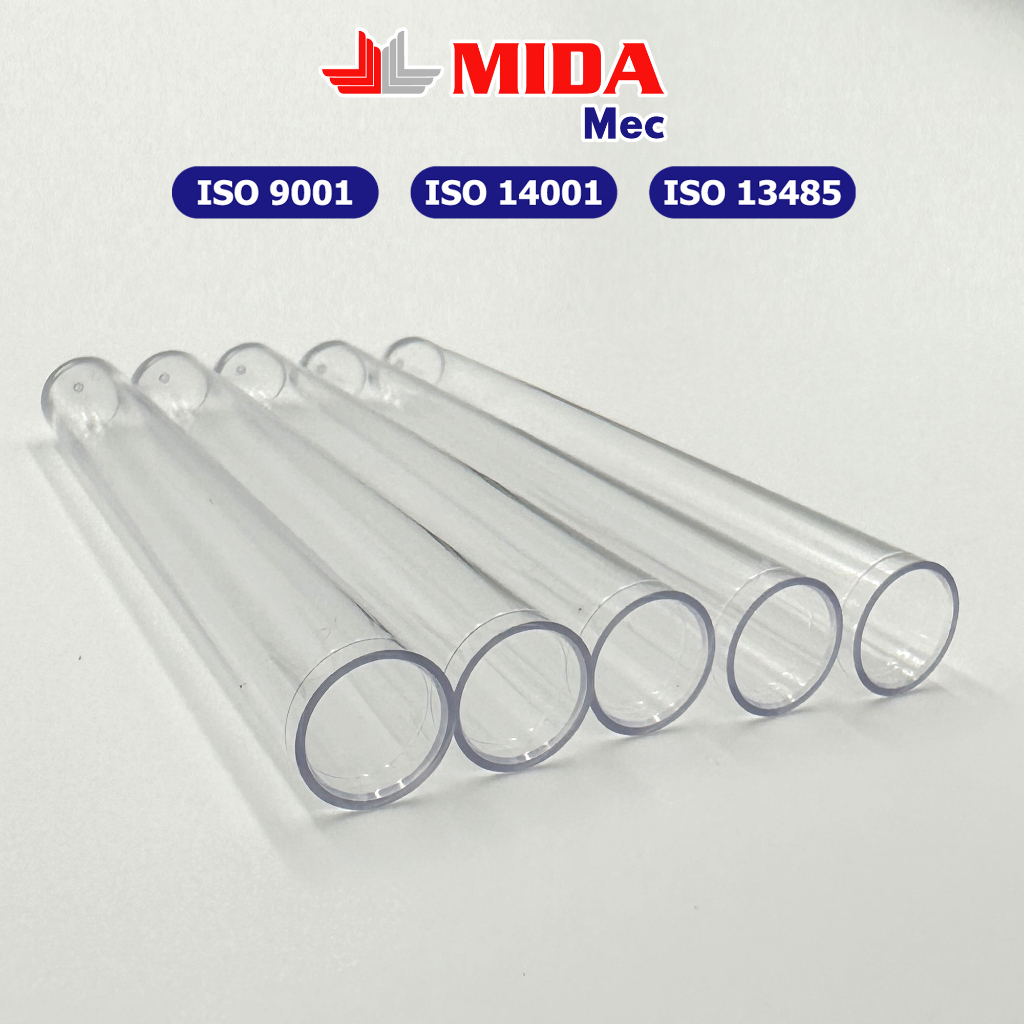 Ống nghiệm lấy mẫu PS 13x100 MIDAMEC (250 cái/bao), đạt chuẩn FDA ...