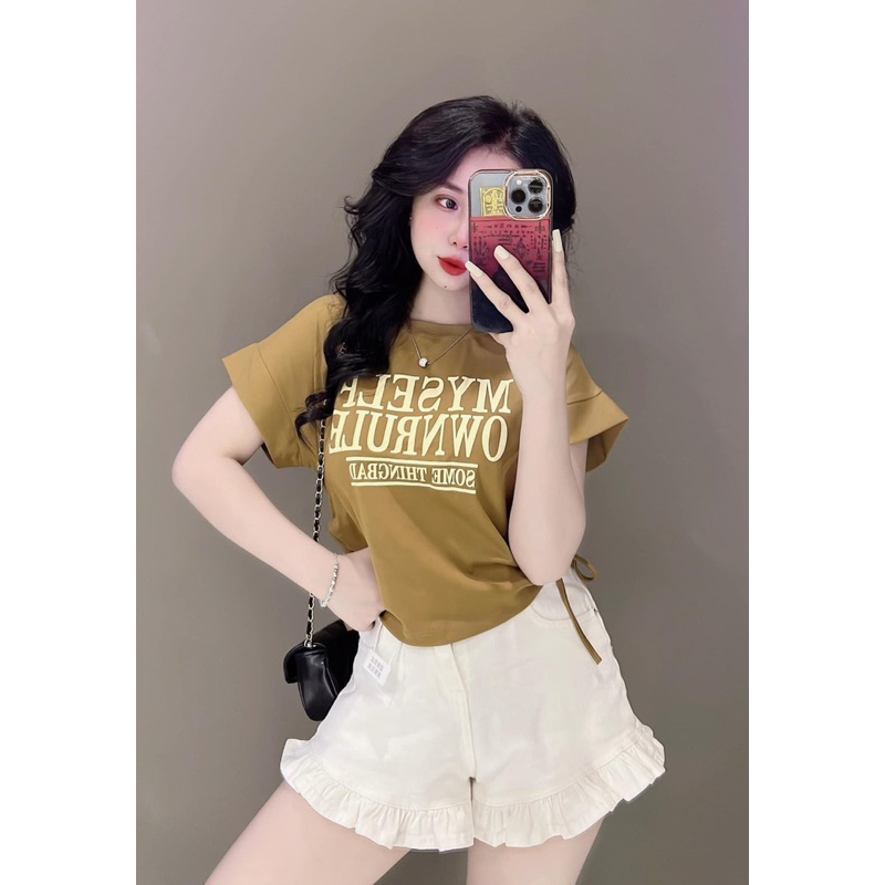 Áo thun nữ dáng vừa tay cánh dơi rút dây ( Cánh Dơi )
