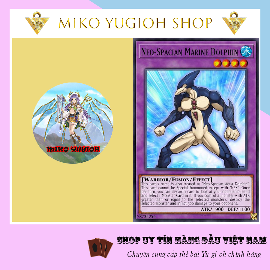 Miko Yugioh Thẻ Bài Yugioh Chính Hãng Tiếng Nhật Neo Spacian Marine Dolphin Sub1 Shopee 7518