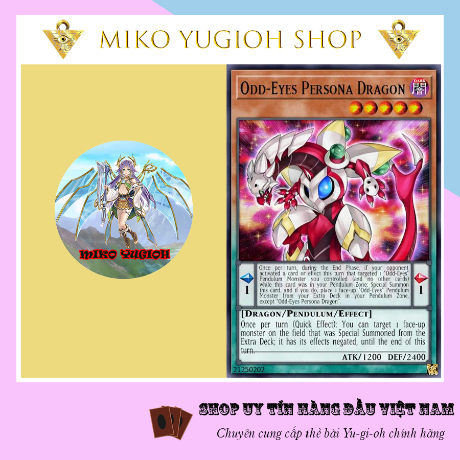 Miko Yugioh Thẻ Bài Yugioh Chính Hãng Tiếng Nhật Odd Eyes Persona Dragon Sub1 Shopee Việt Nam 5149