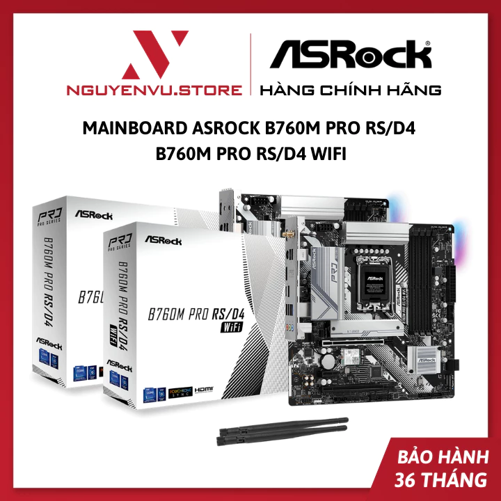 Bo mạch chủ ASRock B760M Pro RS