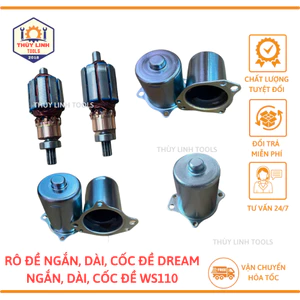Rô đề dream wave, Roto ngắn dài, Cốc đề Dream WaveS110 lõi đồng cao cấp THÙY LINH TOOLS