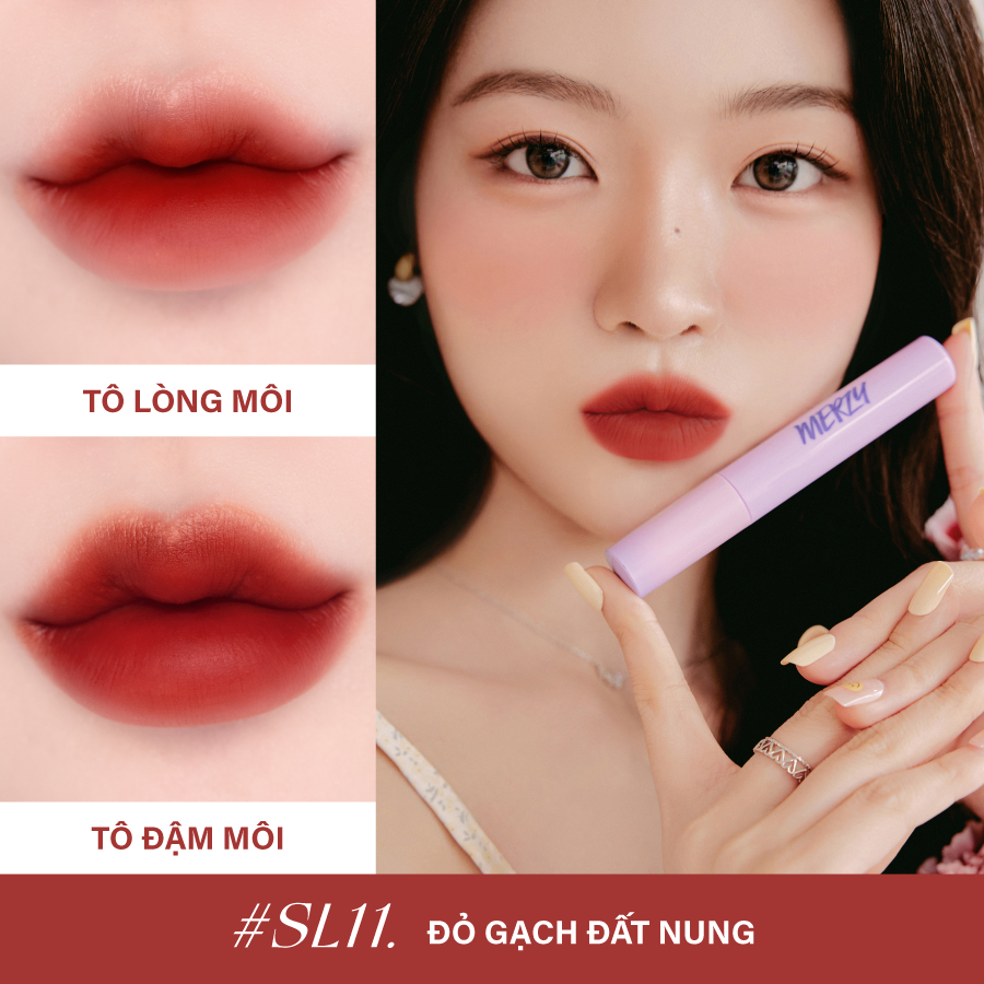 Ảnh Combo 2 Son Kem Siêu Lì Merzy Soft Touch Lip Tint 3g (Ver 2) +  Son Tint Bóng Merzy The Watery Dew Tint 4g (Ver 3) 3