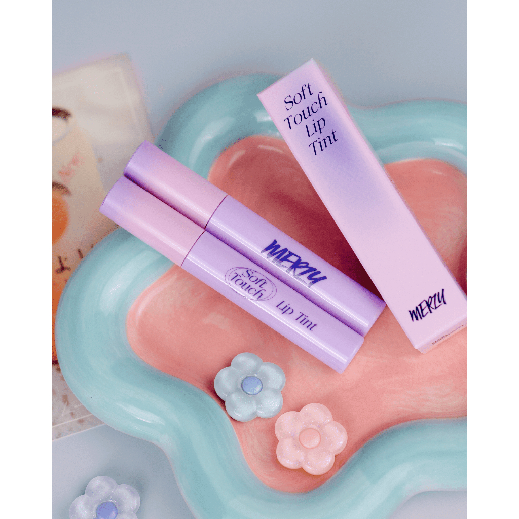 Ảnh Combo 2 Son Kem Siêu Lì Merzy Soft Touch Lip Tint 3g (Ver 2) +  Son Tint Bóng Merzy The Watery Dew Tint 4g (Ver 3) 1
