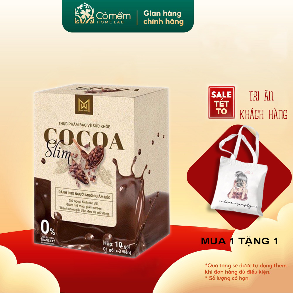 Giảm cân Cocoa Slim chính hãng Cacao giảm cân cấp tốc nhanh an toàn hộp ...