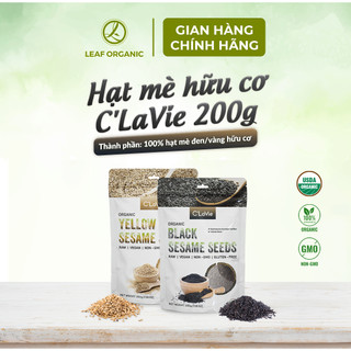 Hạt mè đen mè vàng, vừng đen, vừng vàng hữu cơ C'LaVie 200g