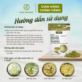 Đậu xanh hữu cơ C'LaVie 200g giàu dinh dưỡng, chính hãng, có chứng nhận EU