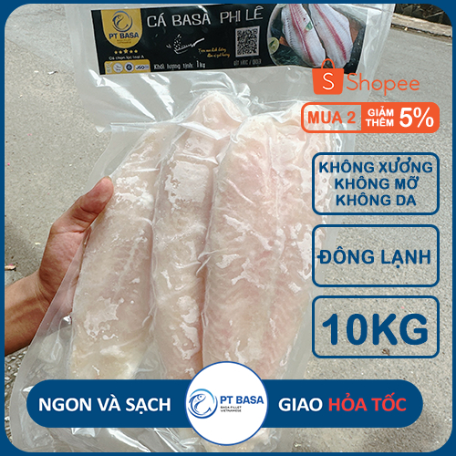 [ Giao Nhanh 2H ] Combo 10kg Cá Tra Phi Lê Đông Lạnh