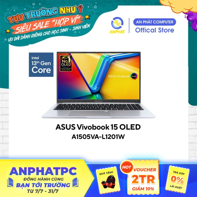 Laptop Asus Vivobook 15 OLED A1505VA-L1201W (Core i9-13900H | 15.6 inch FHD)