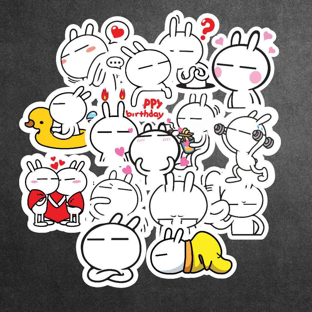 Sticker Thỏ Tuzki ️FREESHIP ️ Sticker Sticker Thỏ Tuzki Hình Dán Chống ...