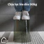 Thùng đựng rác trong suốt đơn giản sang trọng, xô trong suốt đa năng cắm hoa, đựng đồ.